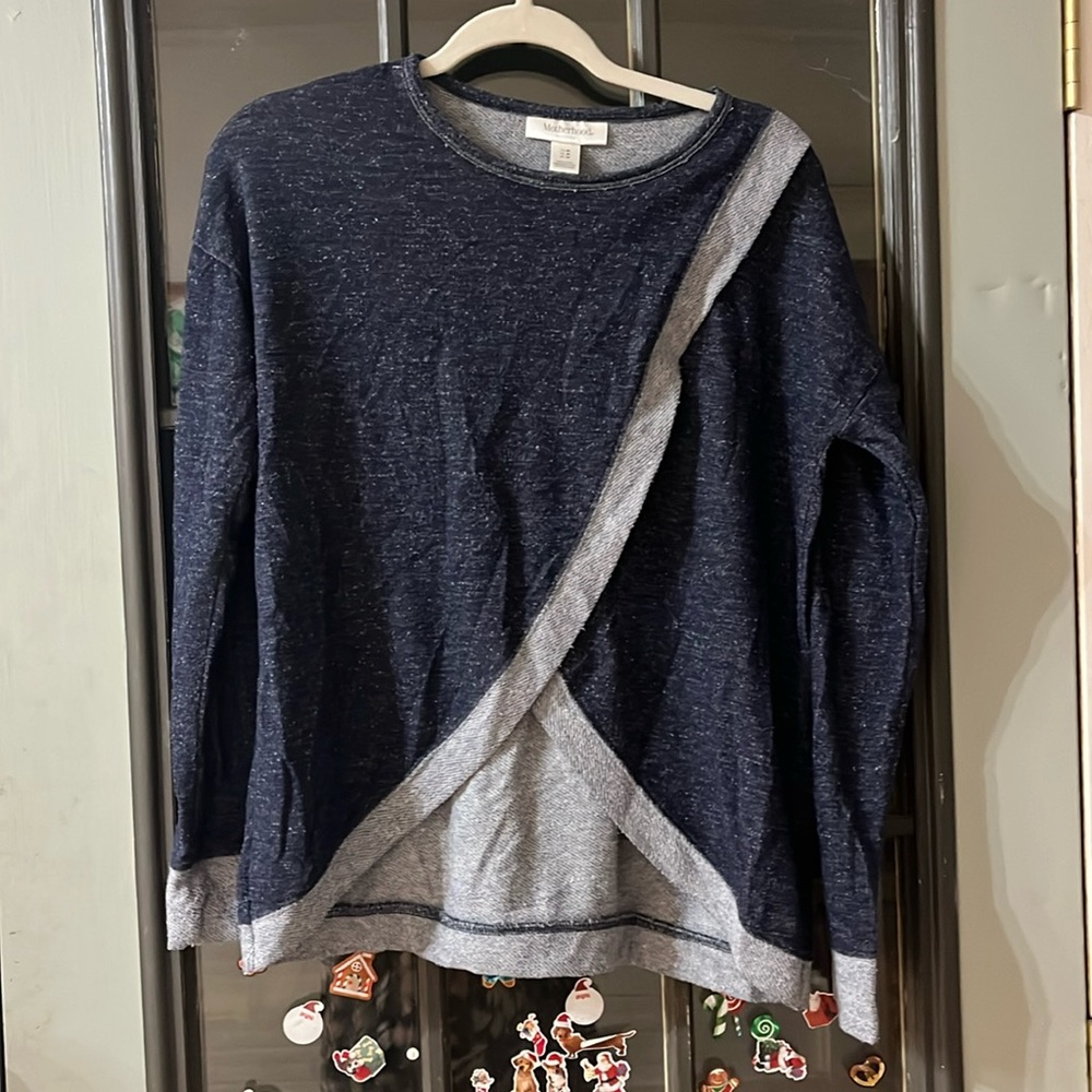 Motherhood Maternity Nursing Sweater